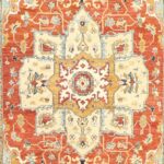 6'1"x9'3" Traditional Ivory Persian Wool Hand-Knotted Rug - Image 2