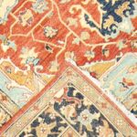 6'1"x9'3" Traditional Ivory Persian Wool Hand-Knotted Rug - Image 4
