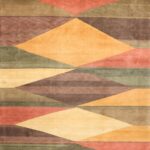 7'3"x10'9" Contemporary Tibetan Wool Hand-Knotted Rug
