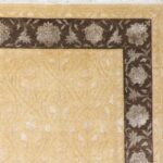 8’8”x14’ Elegant Decorative Tan Wool & Silk Hand-Knotted Rug - Image 3