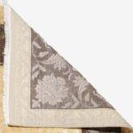 8’8”x14’ Elegant Decorative Tan Wool & Silk Hand-Knotted Rug - Image 4
