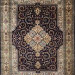 8'2"x11' Traditional Kerman Wool Hand-Knotted Rug