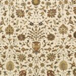 8'8"x11'7" Traditional Tabriz Wool & Silk Hand-Knotted Rug - Image 2