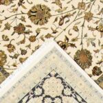 8'8"x11'7" Traditional Tabriz Wool & Silk Hand-Knotted Rug - Image 4