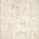 8’9”x12’7” Transitional Gold and Cream Wool Hand-Knotted Rug