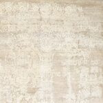 8’9”x12’7” Transitional Gold and Cream Wool Hand-Knotted Rug - Image 3