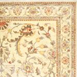 7'11"x9'4" Contemporary Ivory Wool Hand-Knotted Rug - Image 3