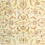 7'11"x9'4" Contemporary Ivory Wool Hand-Knotted Rug - Image 2