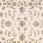7’11”x9’9” Traditional Ivory Wool Hand-Knotted Rug - Image 2