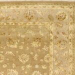 7’11”x9’11” Traditional Brown Wool & Silk Hand-Knotted Rug - Image 3
