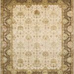 8’x10’ Traditional Gray Wool & Silk Hand-Knotted Rug
