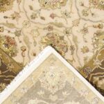 8’x10’ Traditional Gray Wool & Silk Hand-Knotted Rug - Image 4