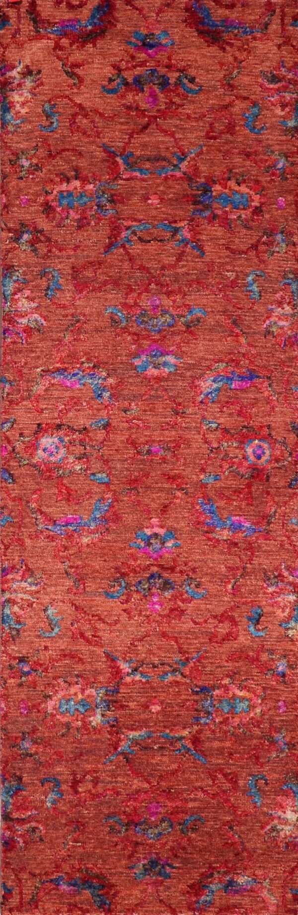 5’9”x8’ Transitional Orange Wool & Silk Hand-Knotted Rug - Direct Rug Import | Rugs in Chicago, Indiana,South Bend,Granger