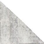 4’x11’10” Transitional Gray & Blue Wool & Silk Hand-Knotted Rug - Image 4