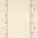5'6"x8'2" Transitional Ivory Wool & Silk Hand-Knotted Rug