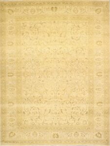9’x12’1” Traditional Gold Wool Hand-Knotted Rug