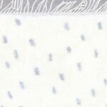 4’x6’1” Contemporary Ivory and Gray Moroccan Wool Hand-Knotted Rug - Image 3