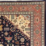 6’11”x9’11” Traditional Blue Wool Hand-Knotted Rug - Image 3