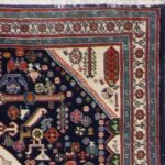 3’6”x5’ Persian Tabriz Navy Wool Hand-Knotted Rug - Image 2