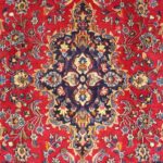 6’4”x9’9” Traditional Persian Red Wool Hand-Knotted Rug - Image 2