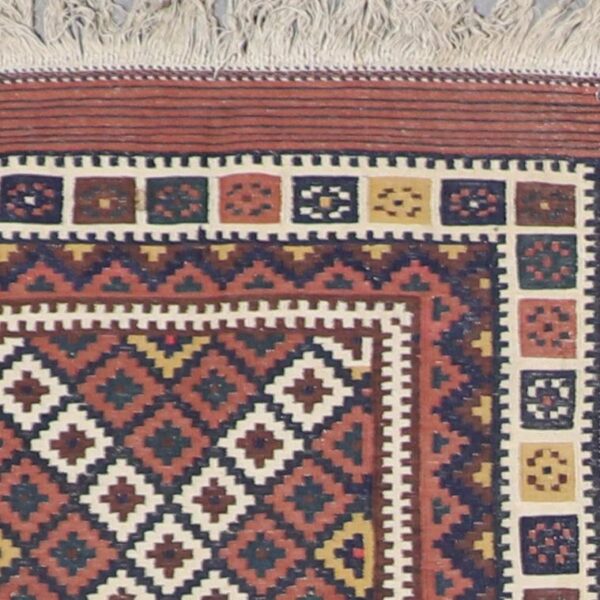 4’5”x6’2” Persian Kilim Brown Wool Hand-Knotted Rug - Direct Rug Import | Rugs in Chicago, Indiana,South Bend,Granger