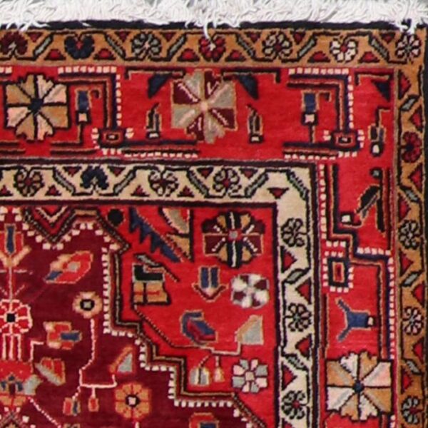 3’9”x10’10” Traditional Persian Red & Tan Wool Hand-Knotted Rug - Direct Rug Import | Rugs in Chicago, Indiana,South Bend,Granger