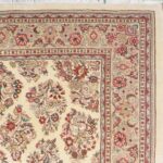 5'1"x6'9" Traditional Tan Wool Hand-Knotted Rug - Image 3