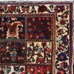 4’11”x6’8” Persian Traditional Ivory Wool Hand-Knotted Rug - Image 2