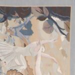 4’11”x8’1” Dancing in The Paradise Gray Wool Hand-Knotted Tapestry - Image 2