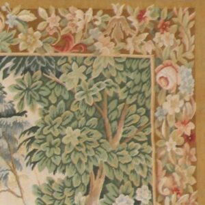 4’x6’2” Brown Flatweave Wool Hand-Knotted Tapestry
