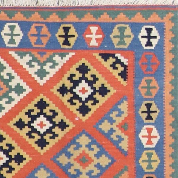 4’1”x5’9” Decorative Orange Wool Hand-Knotted Rug - Direct Rug Import | Rugs in Chicago, Indiana,South Bend,Granger