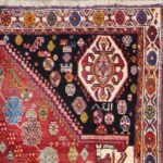 5'5"x8'4" Persian Traditional Red Wool Hand-Knotted Rug - Image 2
