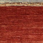 5’7”x7’7” Contemporary Tan Wool Hand-Knotted Rug - Image 3