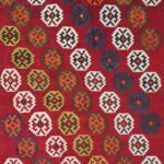 5’6”x8’10” Persian Kilim Red Wool Hand-Knotted Rug - Image 3