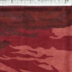5’x6”8’ Contemporary Red Wool Hand-Knotted Rug - Image 3