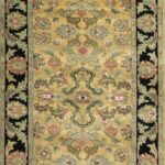 2’4”x13’6” Traditional Gold Wool Hand-Knotted Rug - Image 2