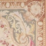 6’1”x9’3”Aubusson Tan Wool Hand-Knotted Rug - Image 3