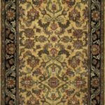 2’7”x7’11” Traditional Gold Wool Hand-Knotted Rug - Image 2