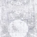 2’7”x10’ Transitional Gray Wool & Silk Hand-Finished Rug - Image 3