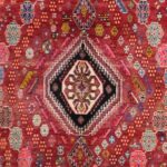 5'5"x8'4" Persian Traditional Red Wool Hand-Knotted Rug - Image 3