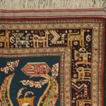 4’4”x7’10” Tribal Persian Antique Ivory Wool Hand-Knotted Rug - Image 3