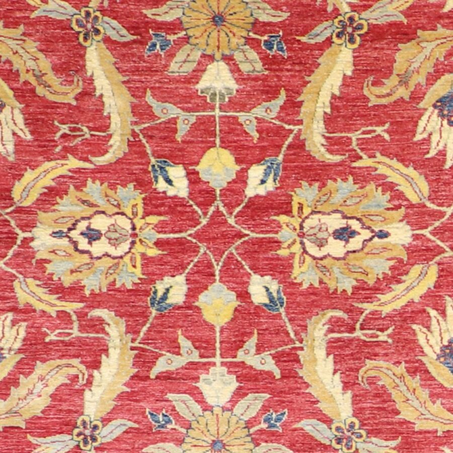 5'9"x8'2" Decorative Red Kashan Wool Hand-Knotted Rug - Direct Rug Import | Rugs in Chicago, Indiana,South Bend,Granger