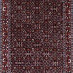 3’3”x14’ Tribal Red Persian Wool Hand-Knotted Rug