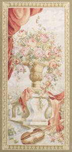 3’x6’8” Vase Flowers Wool Hand-Knotted Tapestry