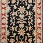 5'11"9'9" Decorative Black Tabriz Wool Hand-Knotted Rug - Direct Rug Import | Rugs in Chicago, Indiana,South Bend,Granger