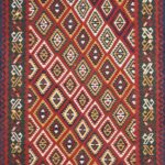 5’3”x7’ Persian Kilim Red Wool Hand-Knotted Rug - Direct Rug Import | Rugs in Chicago, Indiana,South Bend,Granger