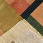 4’x6’ Contemporary Tan Wool Hand-Knotted Rug - Image 4