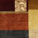 5’11”x8’11” Contemporary Rust Wool Hand-Knotted Rug