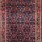3’5”x9’9” Tribal Navy Antique Persian Wool Hand-Knotted Runner