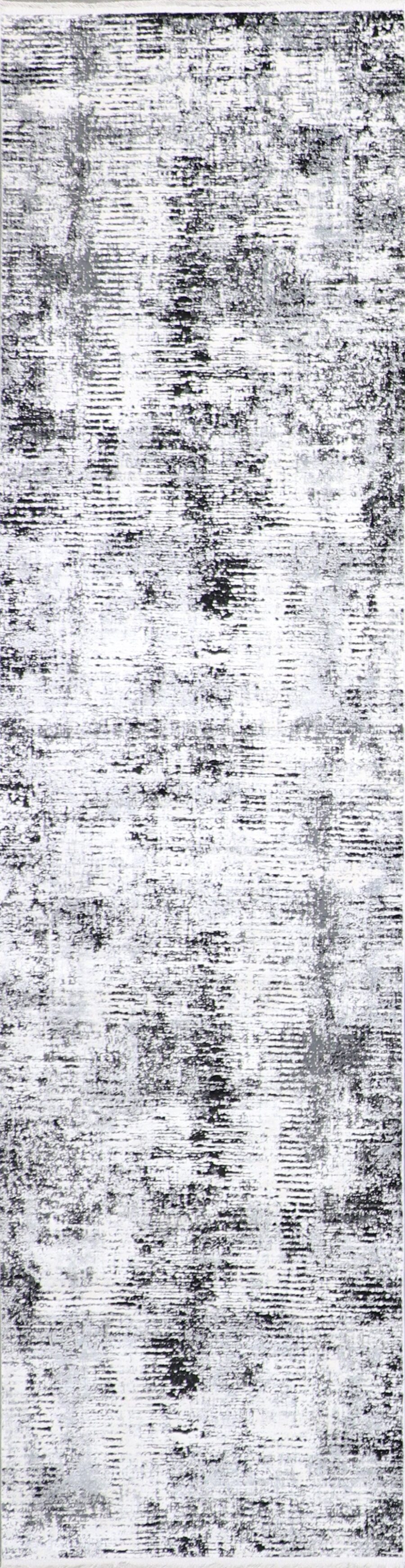 2’7”x10’ Contemporary Gray Wool & Silk Hand-Finished Rug - Direct Rug Import | Rugs in Chicago, Indiana,South Bend,Granger